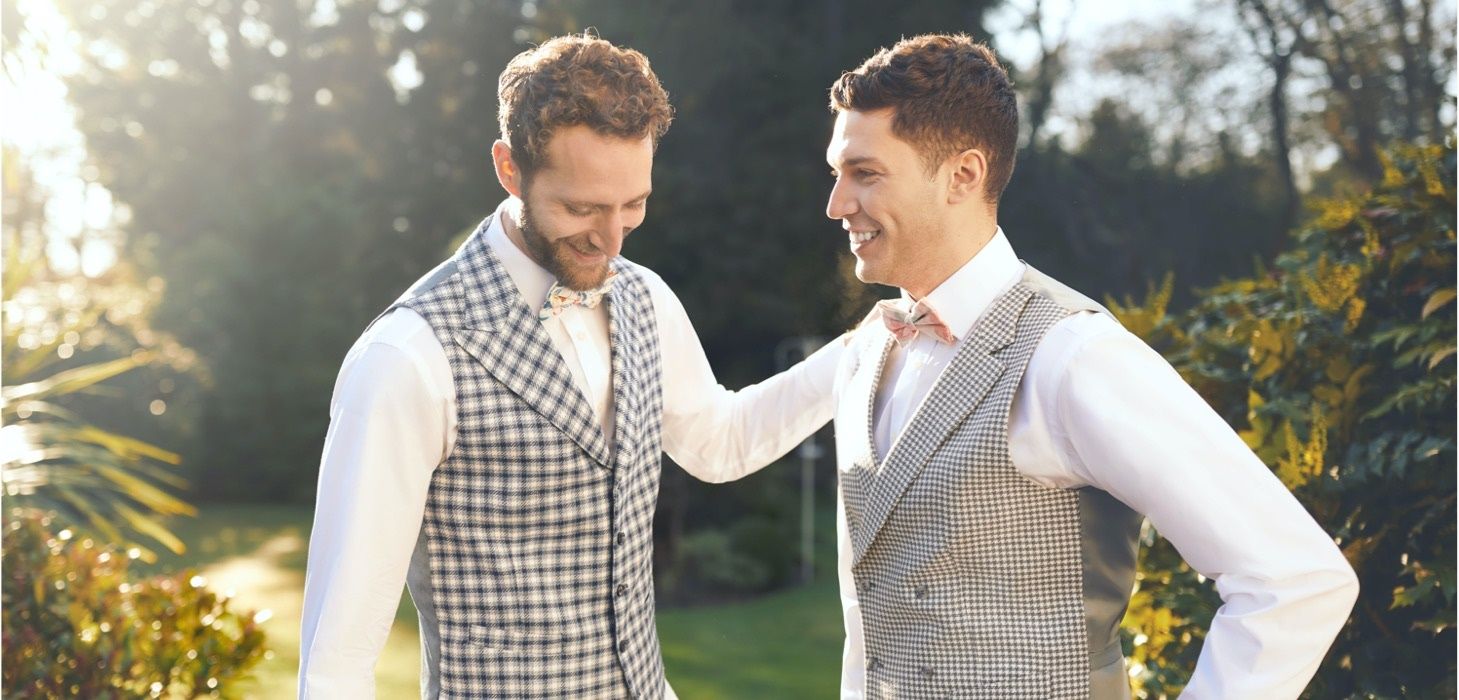 Garden Wedding | Luxurious Linen Suits
