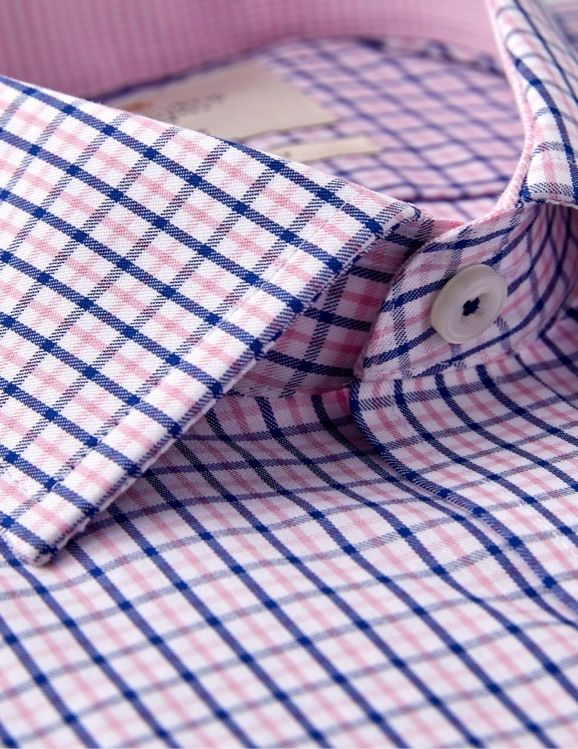 Hawes and Curtis Casual Shirts - colourful trims and contrast detail inside the collars