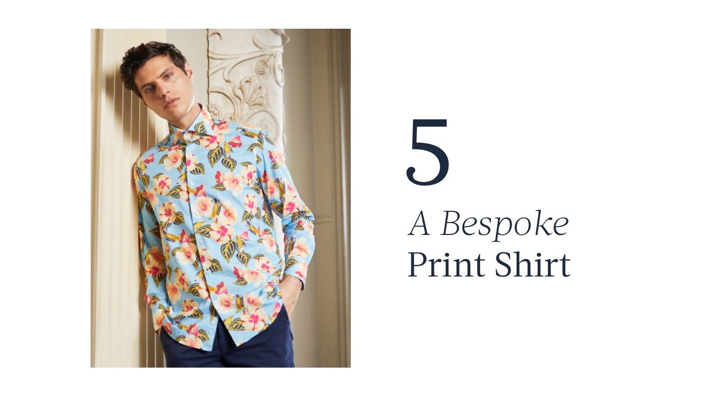A print shirt for father