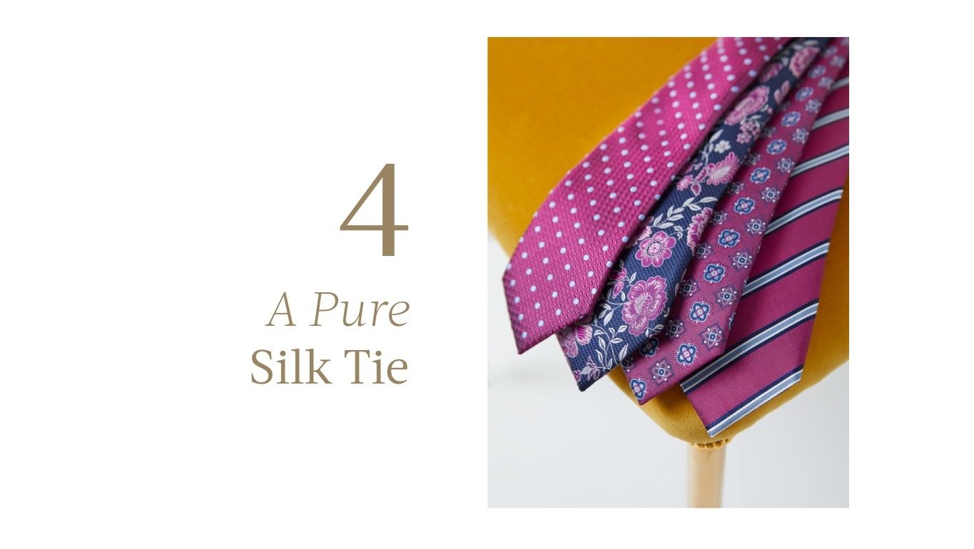 A pure silk tie for father