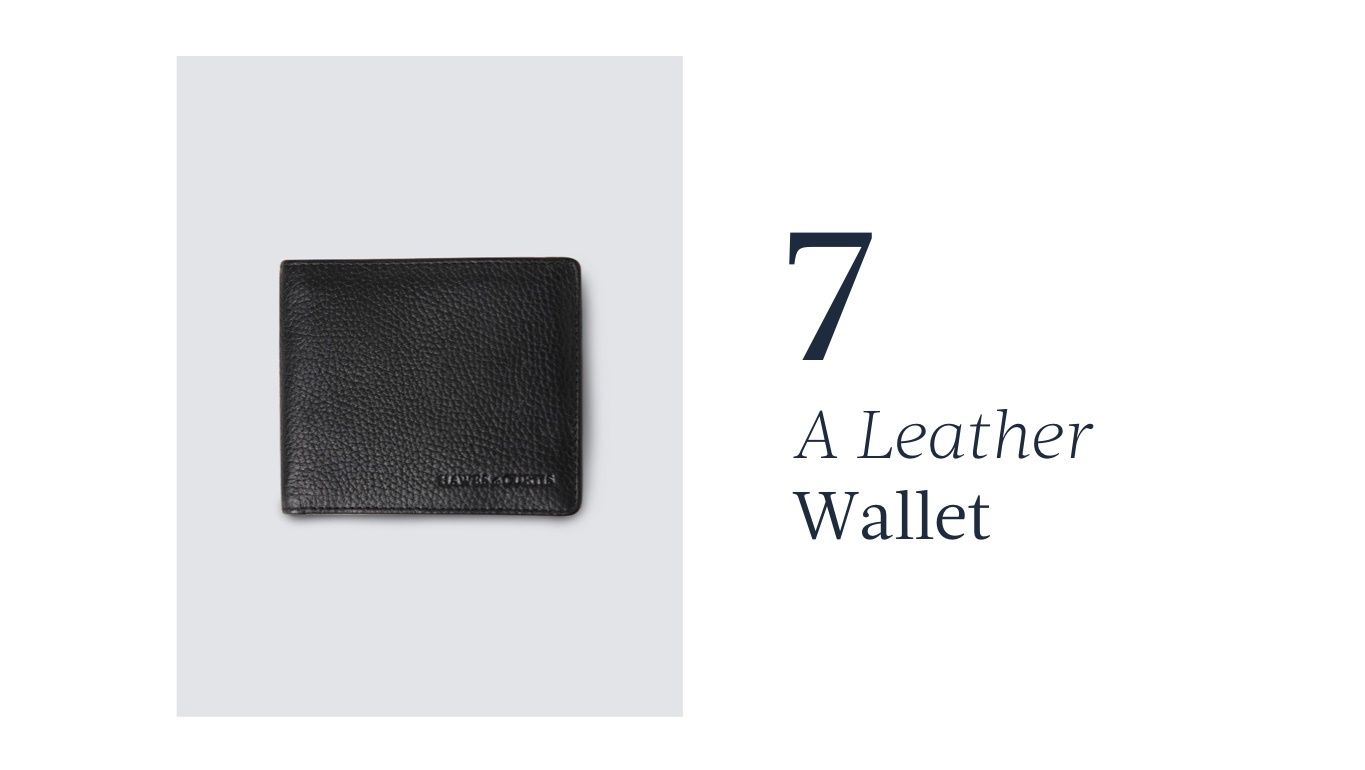 Leather wallet for father