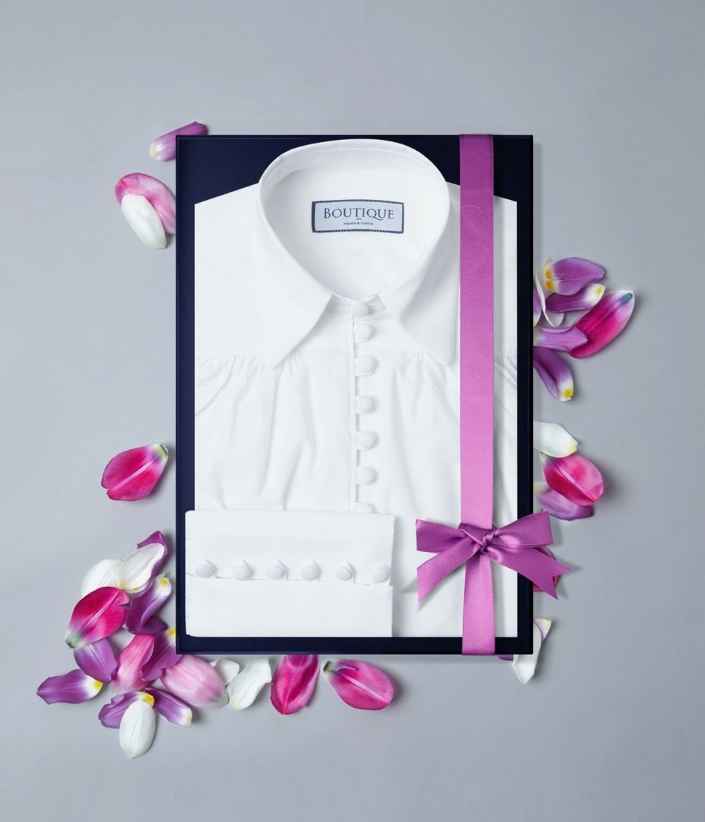 The perfect white shirt for mom