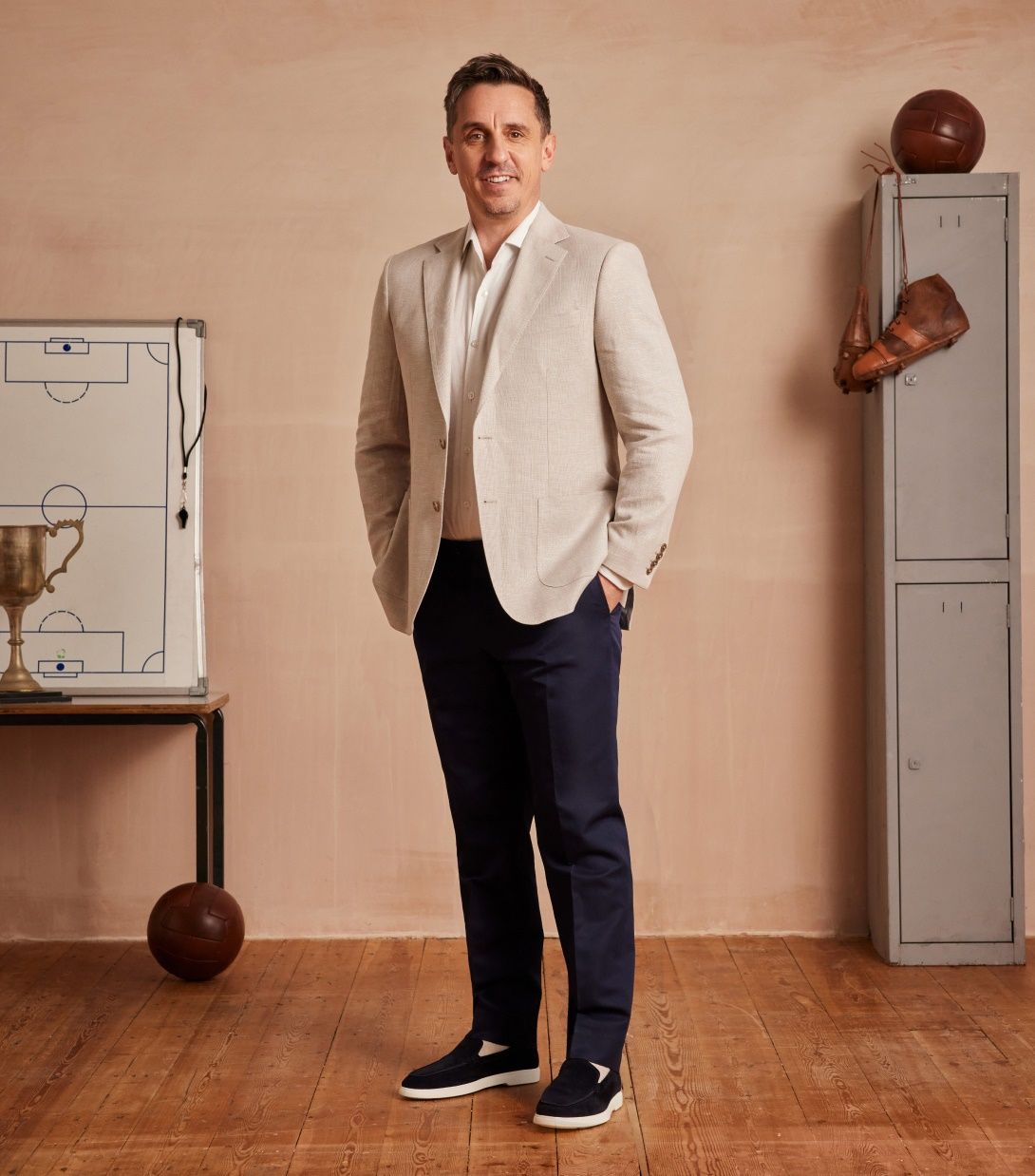 Garry Neville - Beige Cotton Linen Blazer