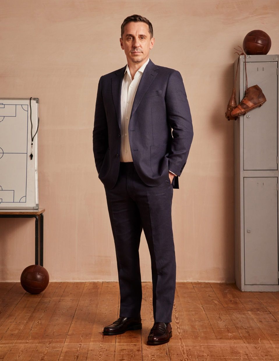 Garry Neville - Black Leather Wholecut Oxford Shoe