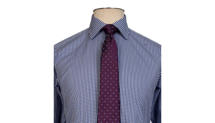 Striped dress shirt with tie online