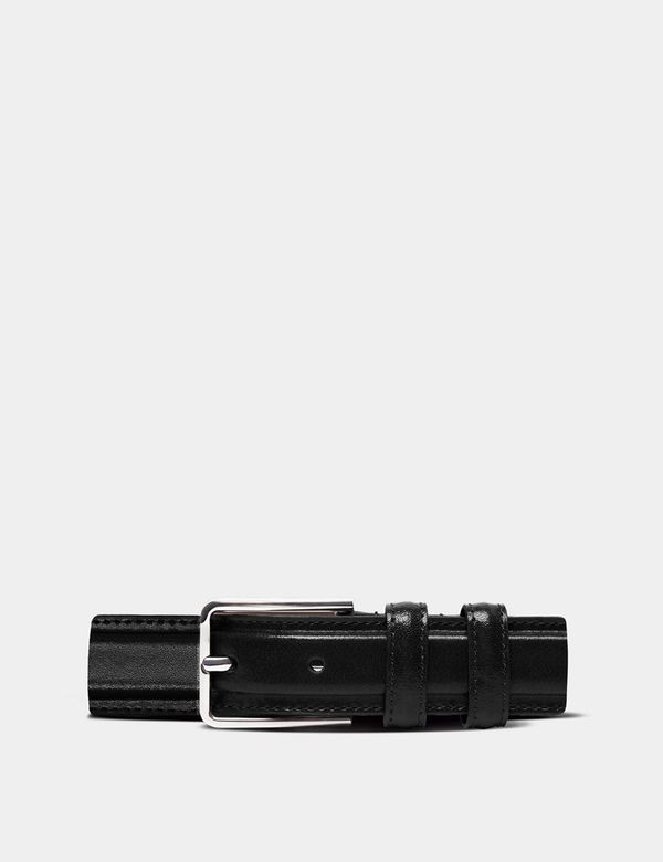 Men's Black Formal Leather Belt | Hawes & Curtis Men's Black Formal Leather Belt | Hawes & Curtis