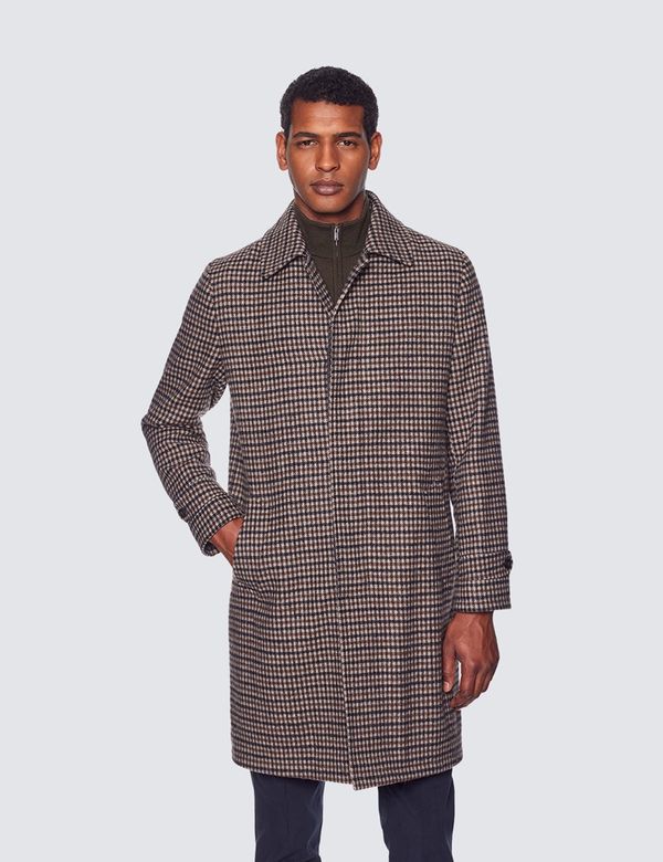 Karierte Mantel Herren Wollmantel Kariert Herren Herren Wollmantel