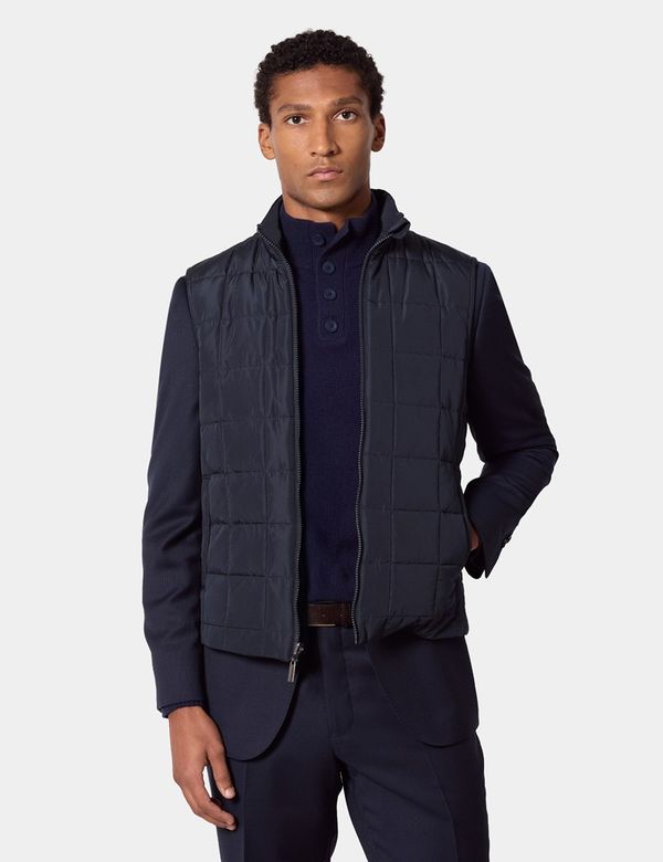 Men's Navy 3-in-1 Mac | Hawes & Curtis