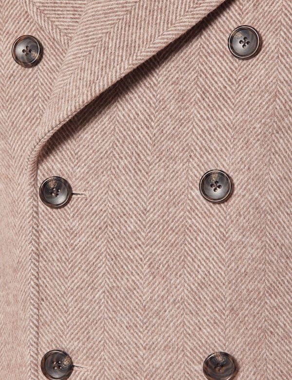 【Her lip to】Herringbone Wool-Blend Coat セール】Herringbone Wool-Blend Classic Coat（チェスター