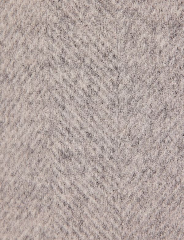 Grey Wool Herringbone York Coat main image 0