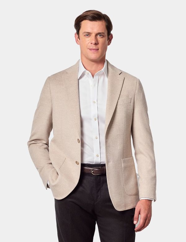 Slim Fit Beige Blazer