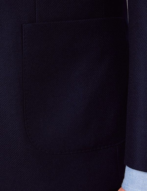 Mitchell Slim Fit Patterned Navy Blue Blazer main image 1