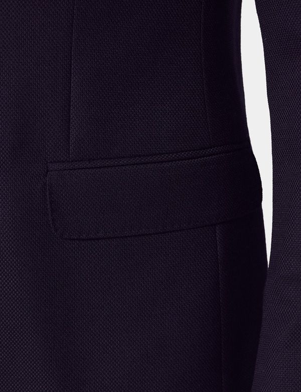 Men's Navy Wool Double-Breasted Blazer | Hawes & Curtis