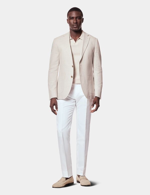 beige dress with blazer CURAAE Zara Blazer Dress in Beige – Elliatt