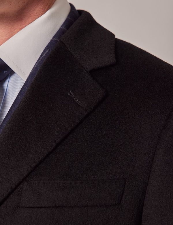 Cashmere Embroidered Applique Overcoat Men main image 1