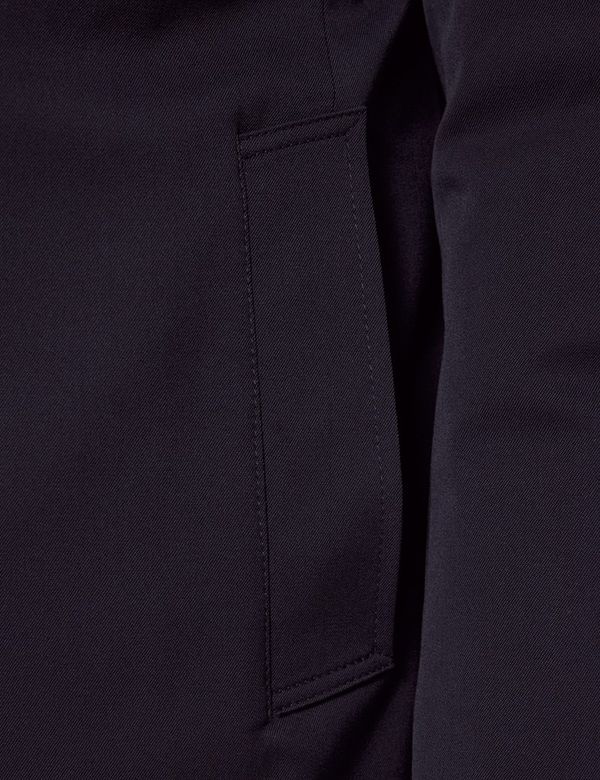 Men's Navy Italian Wool Quilted Raincoat - 1913 Collection