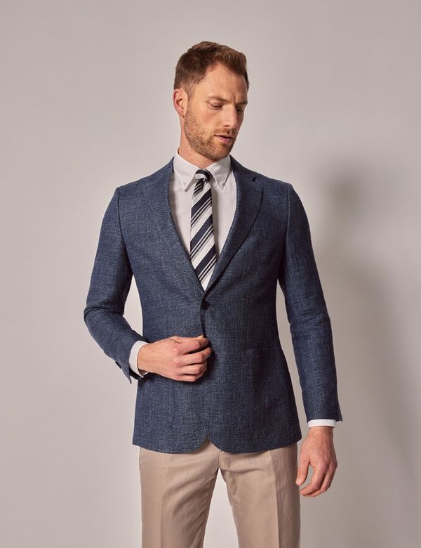 Men's Wool Linen Blend Blazer - 1913 Collection | Hawes and Men's Wool Linen Blend Blazer - 1913 Collection | Hawes and