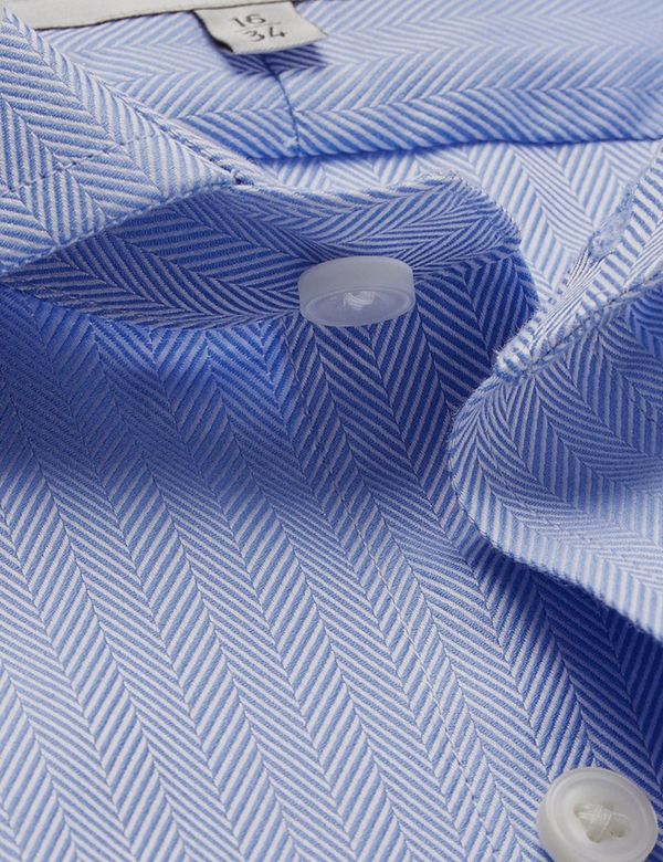 blue herringbone dress shirt MASON