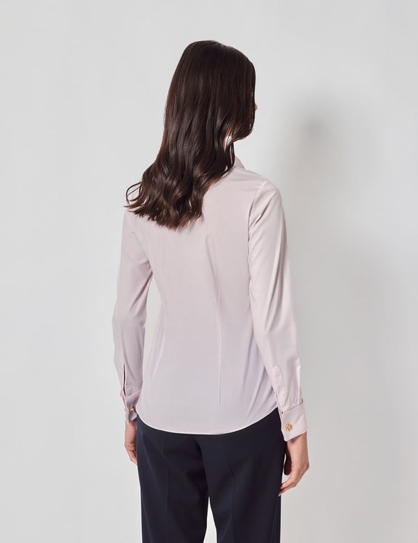 Women's New Pink Fitted Shirt - French Cuff | Hawes & Curtis