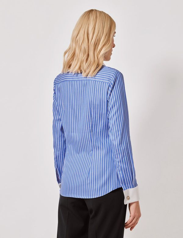 18700円の品　Docus Design ゴルフシャツ XL 白/紺 23春夏ウェア - shop-docus