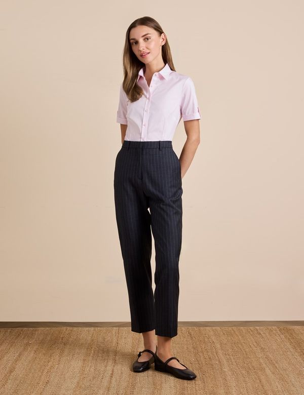 fitted short sleeve dress shirt Women's Casual Short Sleeve Fitted Shirt
