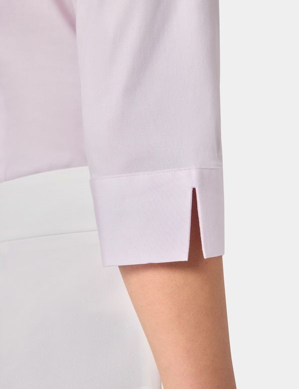 3/4 Shirt White/Pink Trim