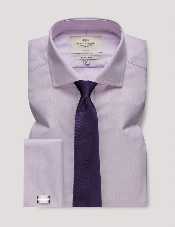 lilac shirt and tie