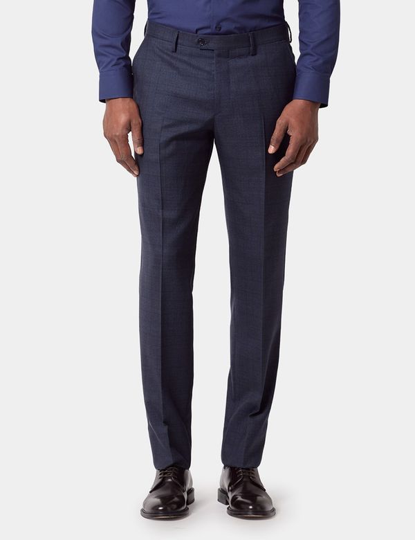 Men's Tailored Fit Navy Check 1913 Suit | Hawes & Curtis