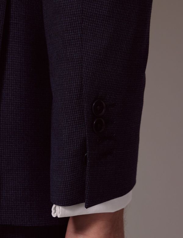Men's Indigo Check Slim Suit | Hawes & Curtis Men's Indigo Check Slim Suit | Hawes & Curtis