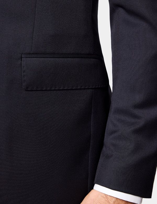 Men's Navy Italian Wool Slim Fit Suit Jacket - 1913 Collection