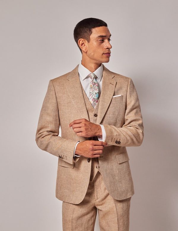 Sand Herringbone Necktie Sand Herringbone Necktie