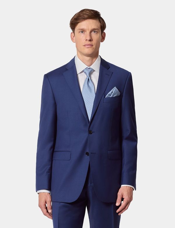 Hawes & Curtis Classic Fit Royal Blue Twill Suit Jacket | Wool | Plain | Men's Hawes & Curtis Classic Fit Royal Blue Twill Suit Jacket | Wool | Plain | Men's