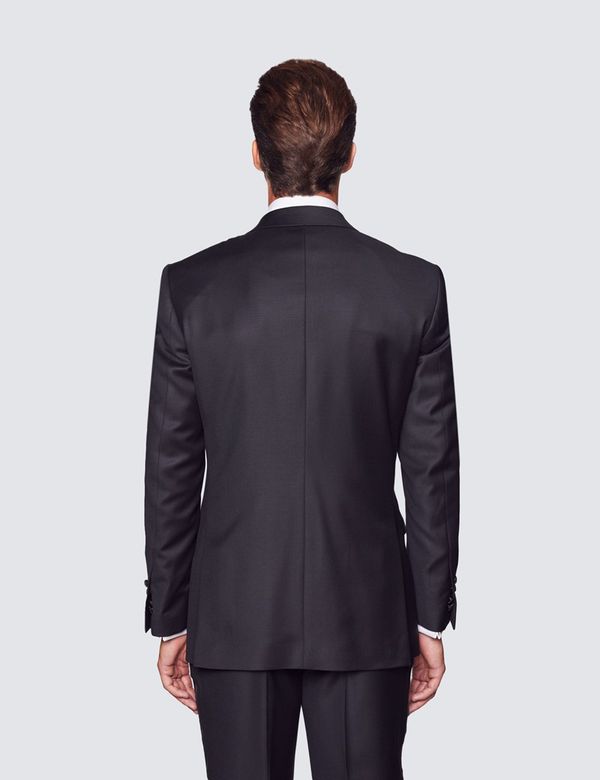 Men's Black Classic Fit Dinner Jacket | Hawes & Curtis Men's Black Classic Fit Dinner Jacket | Hawes & Curtis