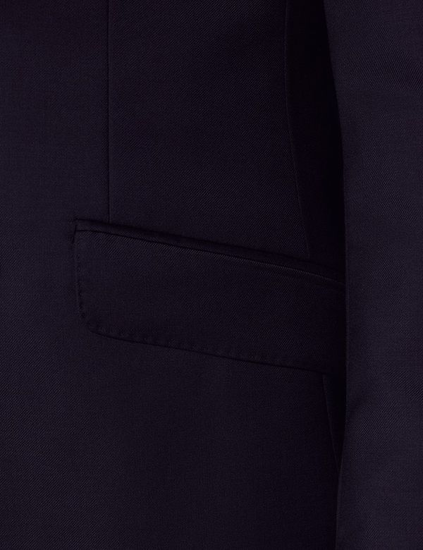 Perfect Navy Blue Slim Fit Double Breasted Solid Color Men's Suit Vest main image 0