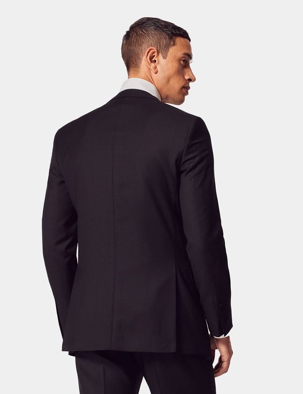 Men's Black Twill Slim Fit Suit Jacket | Hawes & Curtis