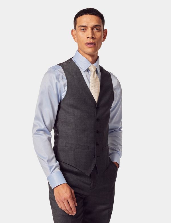 Fitted Discounted Sale Slim Cut Charcoal Men's Suit