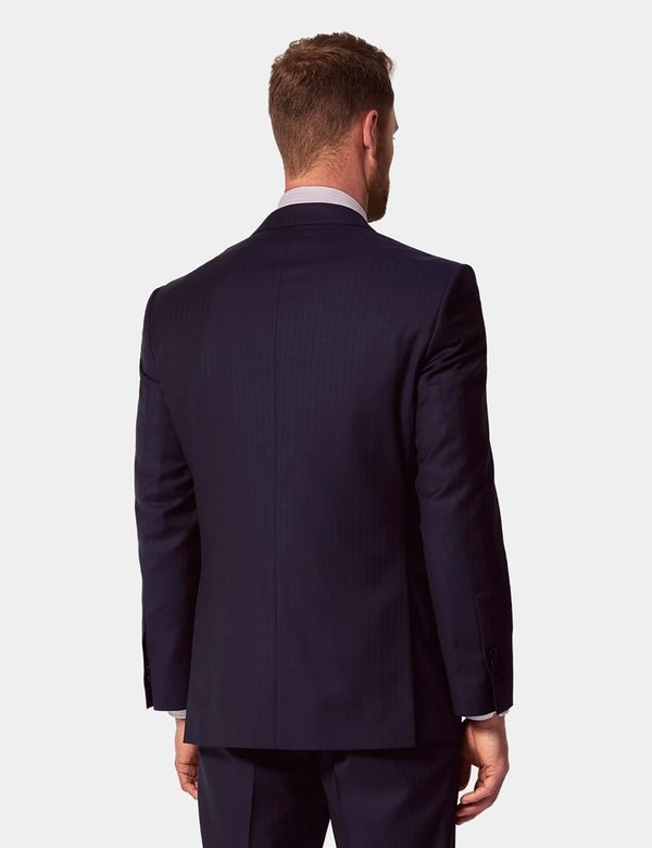 卒業式　入学式　CLASSIC TAILORED JACKET AMERI Classic wool suit jacket blue for Men | Sandro Paris