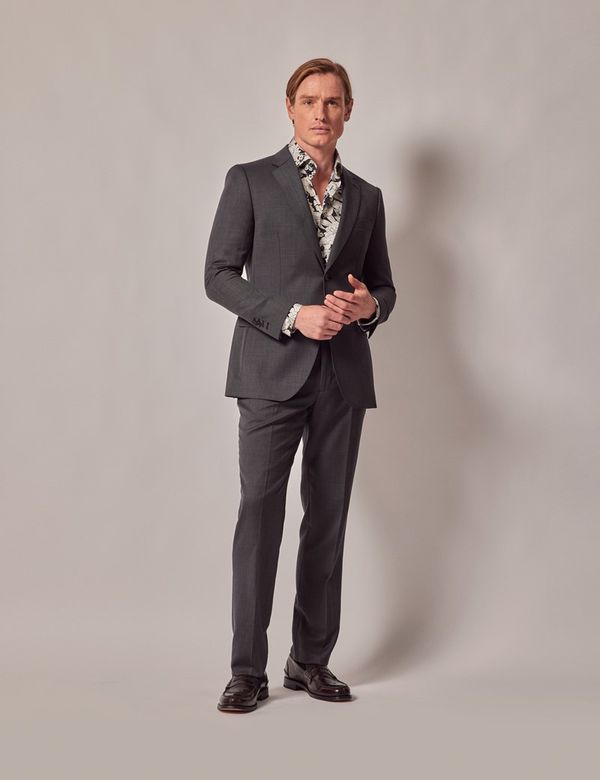 Charcoal Twill Neo Cut Suit | SPIER & MACKAY
