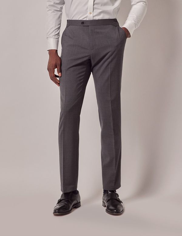 DARK GREY SLIM FIT WOOL SUIT main image 0
