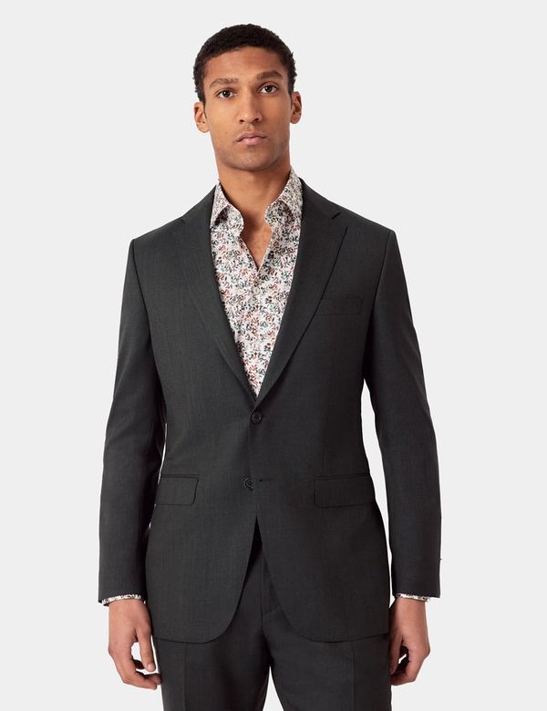 Slim Fit Olive Crepe 1913 Suit Jacket
