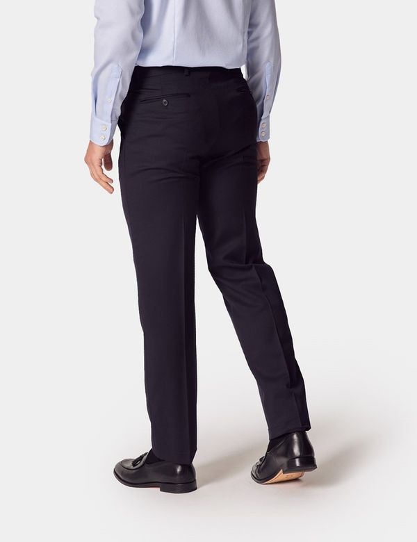Men's Navy Twill 3 Piece Italian Tailored Suit - 1913 Collection