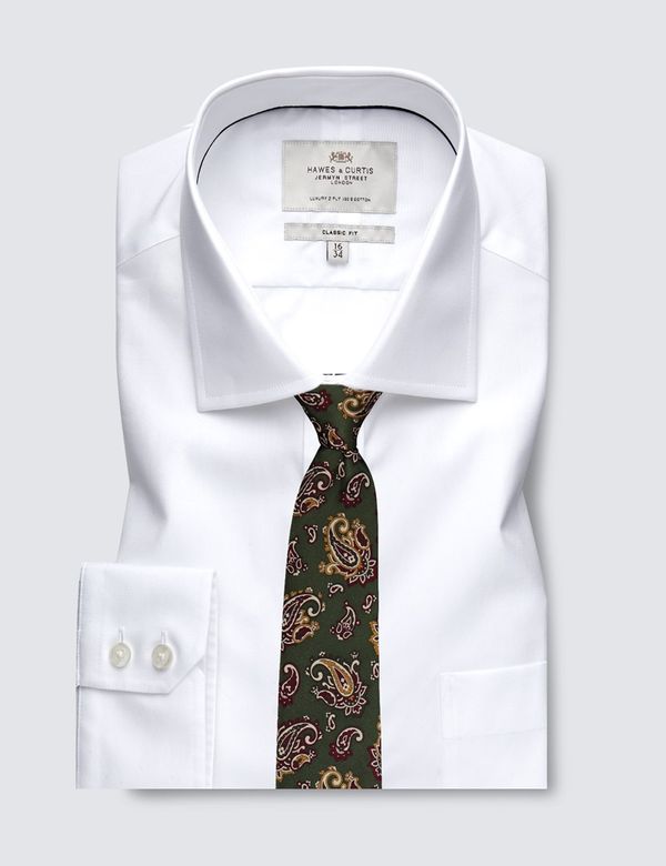DENIM POCKET POPLIN SHIRT-WHITE