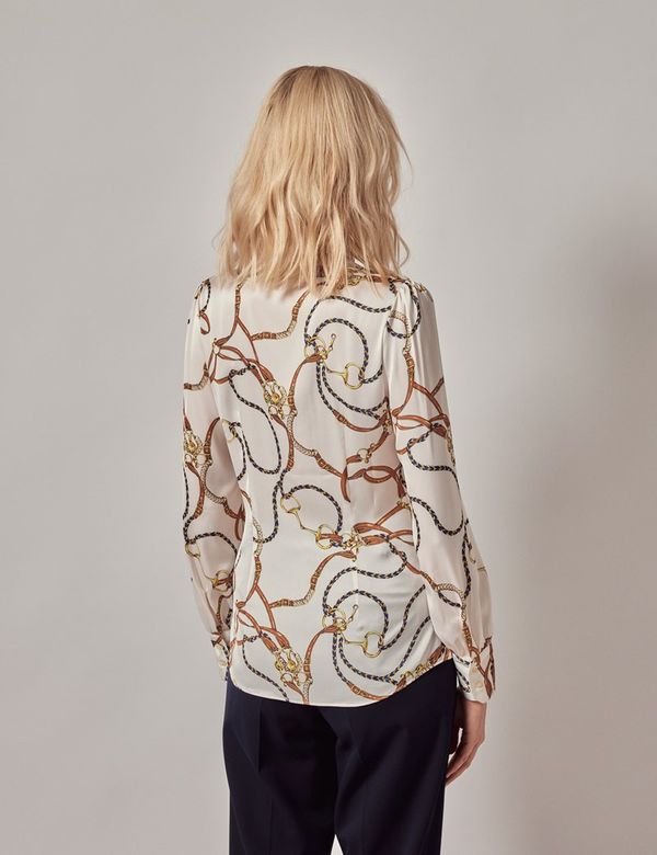 Ribbon Blouse - BLUE | seven dot - ライフスタイルECサイト -
