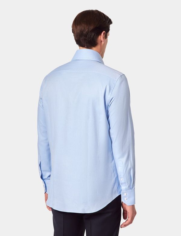 Slim Fit Short Sleeve Cotton Shirt - Tiffy Print - Blue