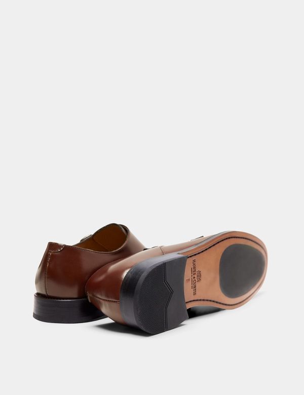 New Hawes Curtis Shoes Double Monk Strap Brown Tan Leather 9 UK 9.5 US OEPCA009-Z03-200161-1400px-  main image 2