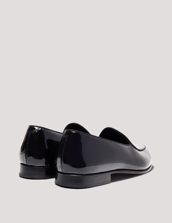 cl our georges loafer black patent calfskin