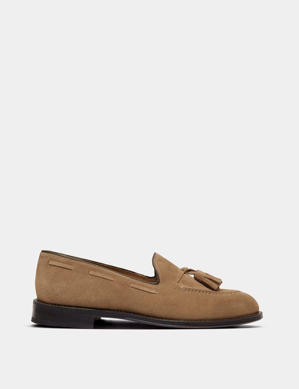 Beige Tassel Loafer