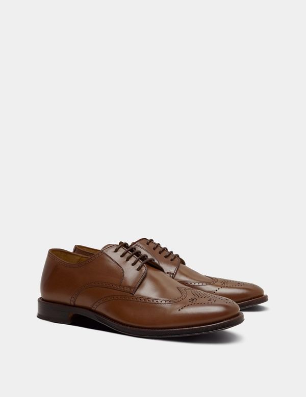 Business Schuhe in Braun – Half Brogue Hawes Curtis