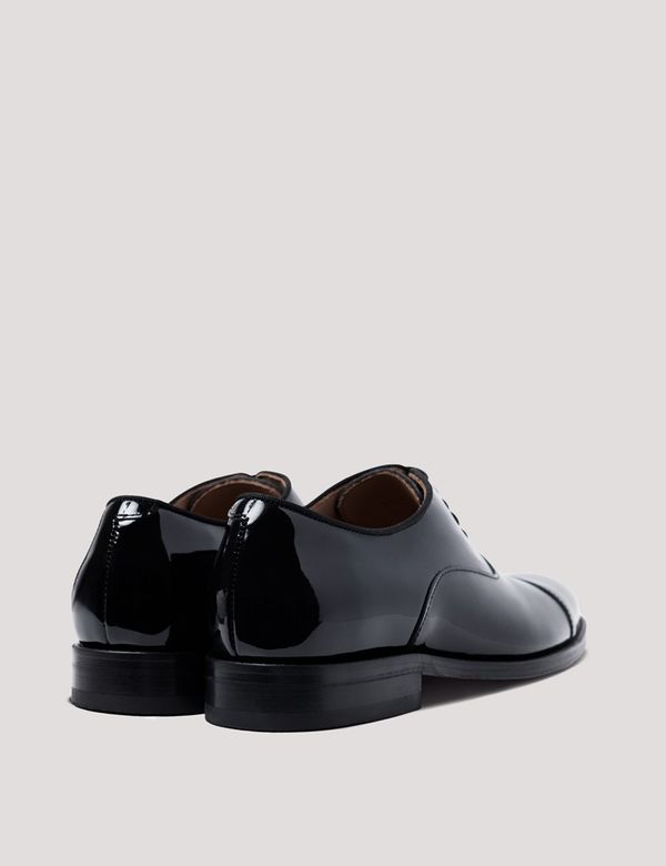 Men's Black Patent Oxford Shoe | Hawes & Curtis Men's Black Patent Oxford Shoe | Hawes & Curtis