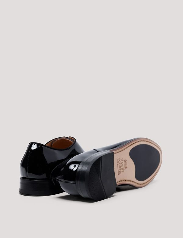 Men's Black Patent Oxford Shoe | Hawes & Curtis Men's Black Patent Oxford Shoe | Hawes & Curtis
